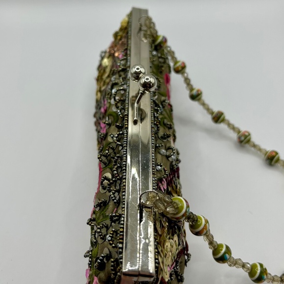 Aldo⎪Vintage Beaded Floral Satin Evening Bag - Picture 5 of 14